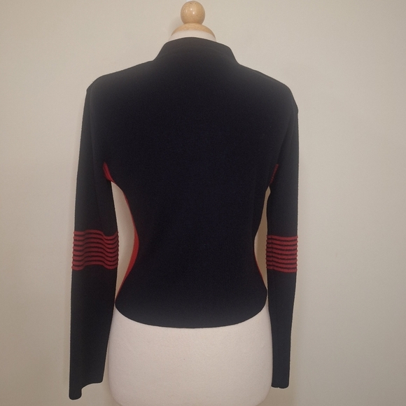 Vintage Daniel Hechter Sport zip Knit sweater SZ M - Picture 6 of 8